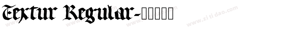 Textur Regular字体转换